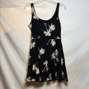 PINK Victoria's Secret Black Dress with White Floral Design